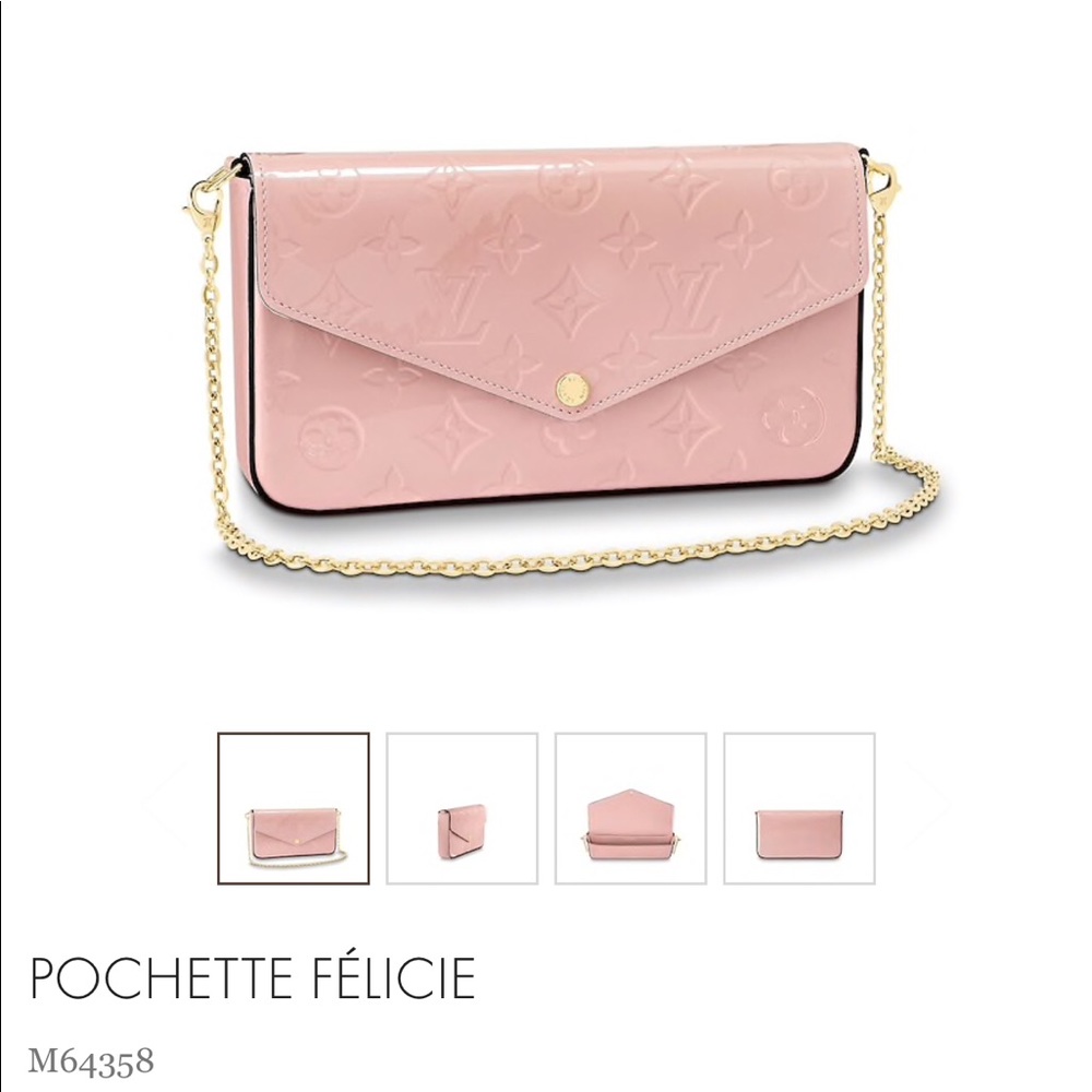 Louis Vuitton pink clutch